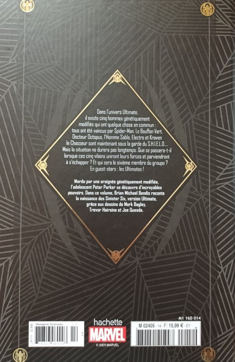 Verso de l'album Marvel Ultimate 14 Spider-Man - Les sinister Six