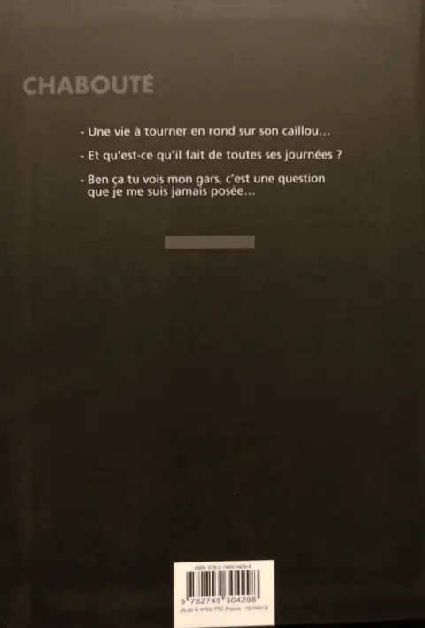 Verso de l'album Tout seul