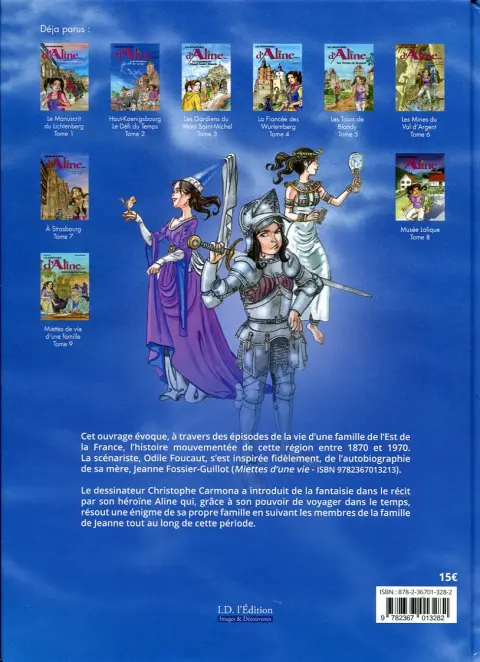 Verso de l'album Les aventures d'Aline Tome 9 Miettes de vie d'une famille