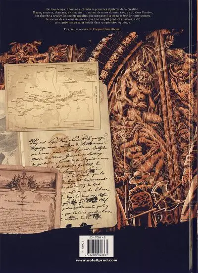 Verso de l'album Corpus Hermeticum Tome 4 Les aigles du crépuscule