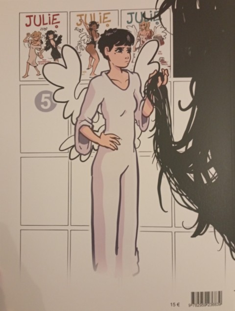 Verso de l'album Julie 4 Encre et papier