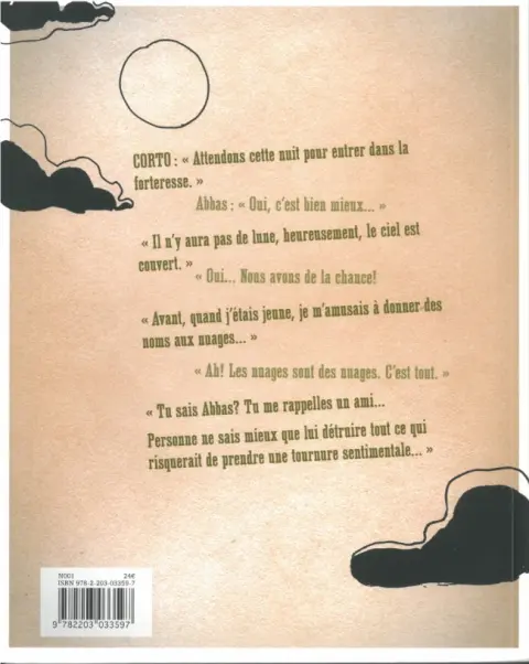 Verso de l'album Corto Maltese En Noir et Blanc Tome 9 La Maison Dorée de Samarkand
