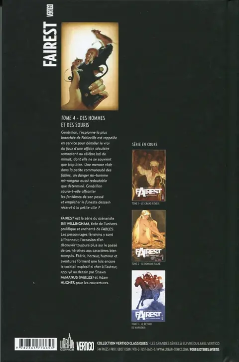Verso de l'album Fairest Tome 4 Des hommes et des souris