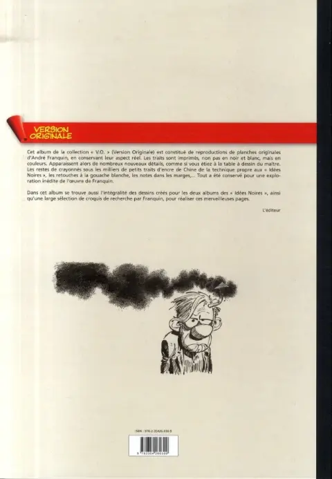 Verso de l'album Idées noires L'Intégrale version originale