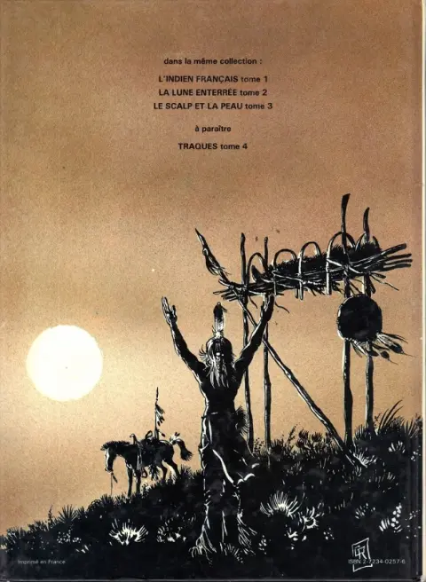 Verso de l'album L'Indien Français Tome 3 Le scalp et la peau