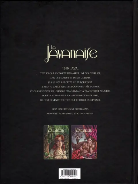 Verso de l'album La Javanaise Tome 2 La Destructrice