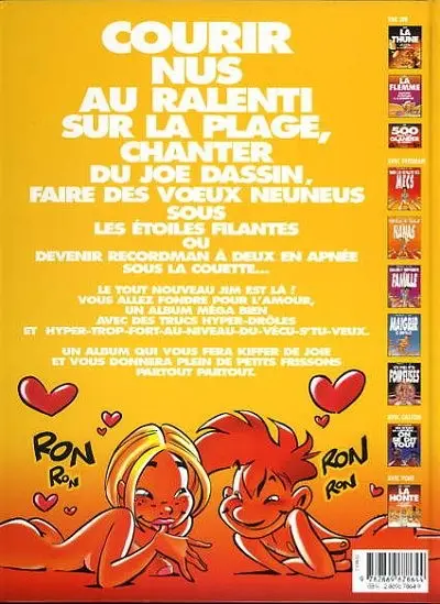 Verso de l'album Jim et ses copains Tome 11 L'amour