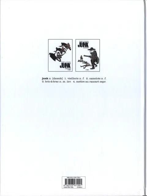 Verso de l'album Junk Tome 2 Pay back
