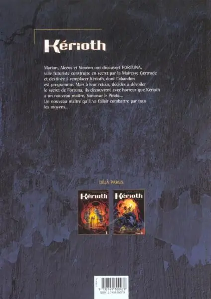 Verso de l'album Kérioth Tome 3 Fortuna