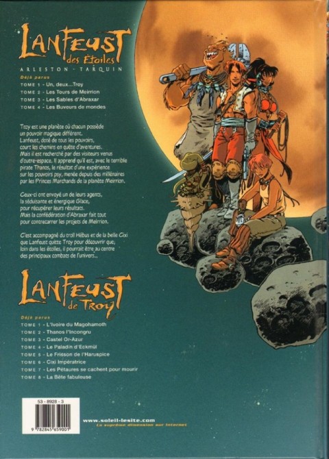 Verso de l'album Lanfeust des Étoiles Tome 4 Les buveurs de mondes