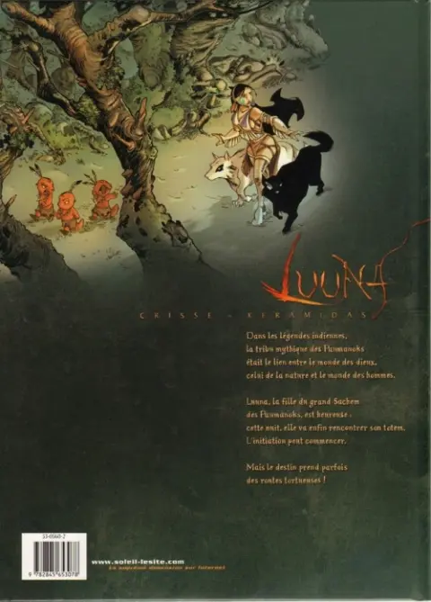 Verso de l'album Luuna Tome 1 La Nuit des Totems