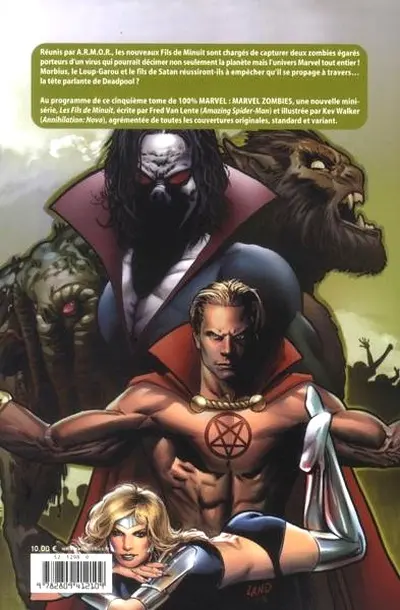 Verso de l'album Marvel Zombies Tome 5 Les fils de minuit