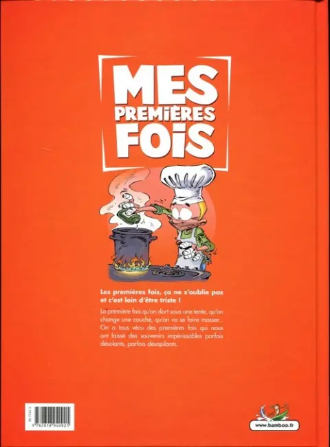 Verso de l'album Mes premières fois Tome 1