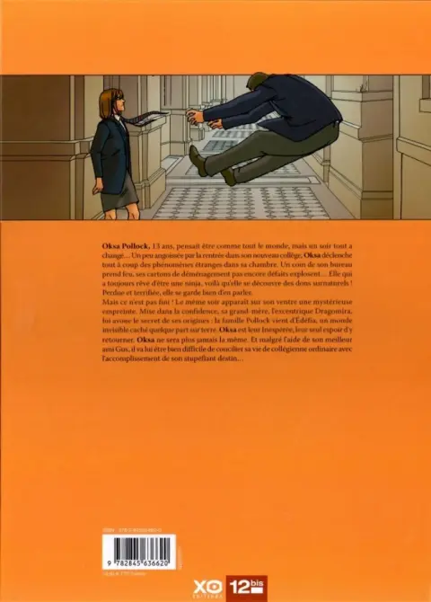 Verso de l'album Oksa Pollock Tome 1 L'Inespérée