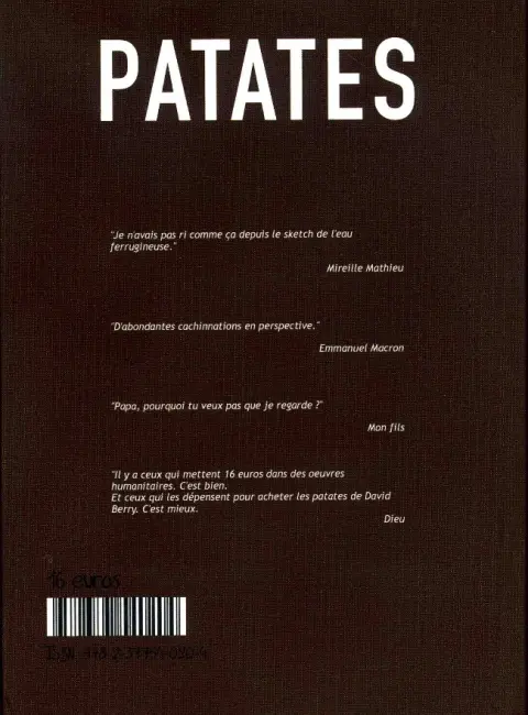 Verso de l'album Patates 1