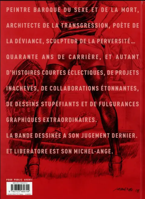 Verso de l'album Petites morts et autres fragments du Chaos