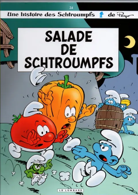 Couverture de l'album Les Schtroumpfs Tome 24 Salade de schtroumpfs