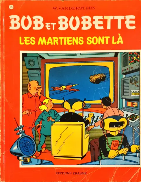 Couverture de l'album Bob et Bobette Tome 115 Les Martiens sont Là