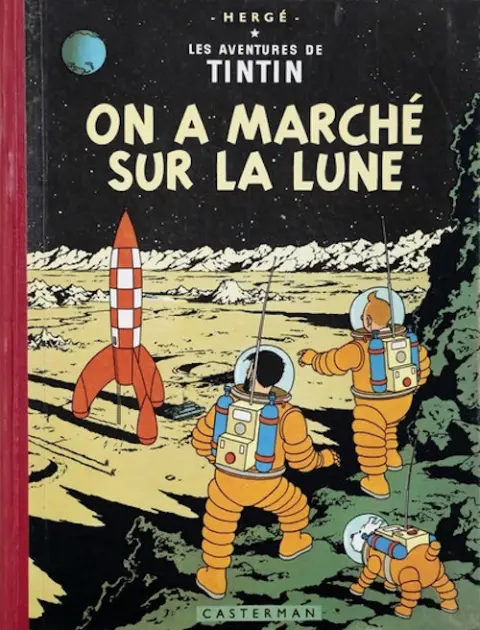 Couverture de l'album Tintin Tome 17 On a marché sur la Lune