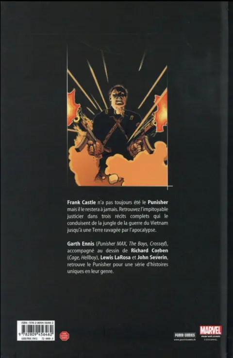 Verso de l'album Punisher - La Fin