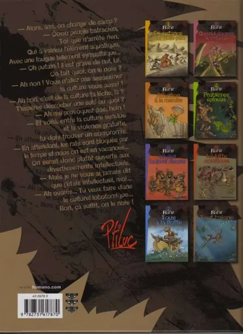 Verso de l'album Rat's Tome 8 Tout Baigne