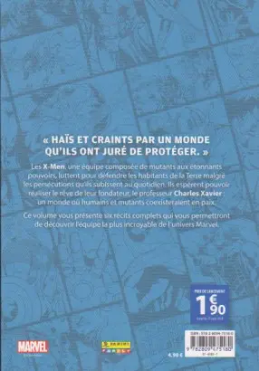 Verso de l'album Super Heroes Collection Tome 3 X-Men
