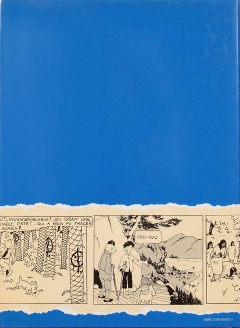 Verso de l'album Archives Hergé Tome 3