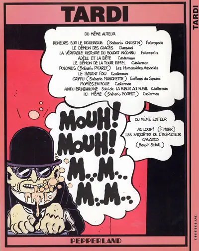 Verso de l'album Mouh mouh