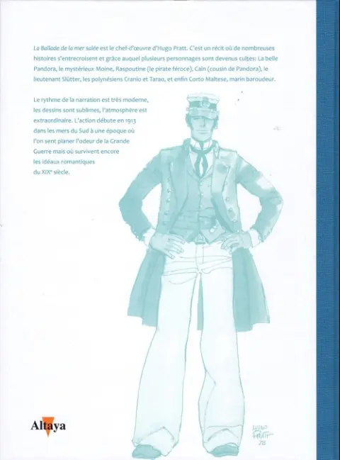 Verso de l'album Tout Pratt Tome 2 Corto Maltese - La Ballade de la mer salée - 2e partie