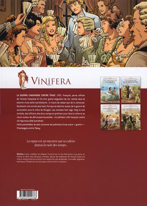 Verso de l'album Vinifera Tome 3 La guerre Champagne contre Tokay