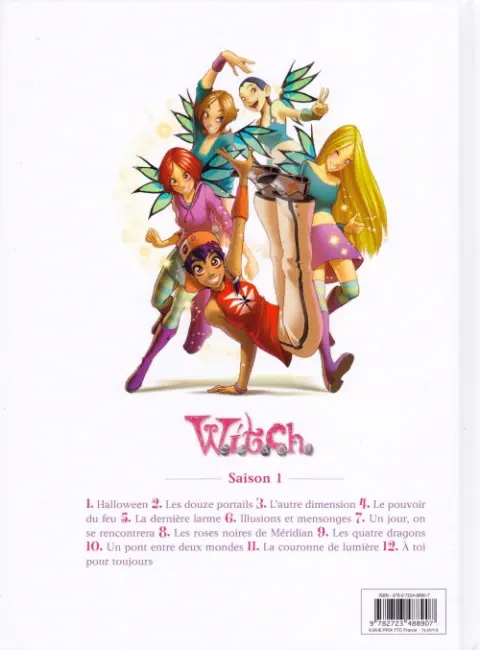 Verso de l'album W.I.T.C.H. Tome 6 Illusions et Mensonges