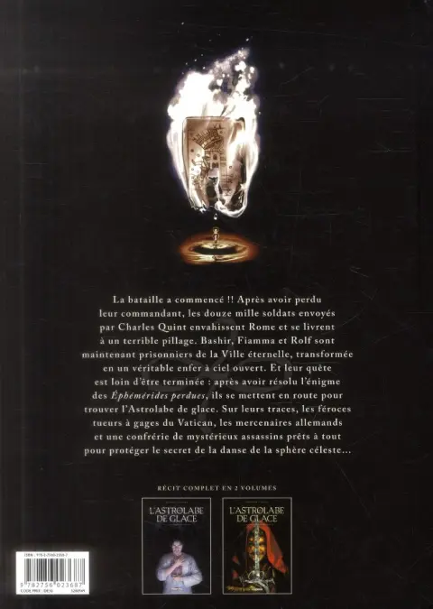 Verso de l'album L'Astrolabe de glace Tome 2 La danse de la sphère céleste