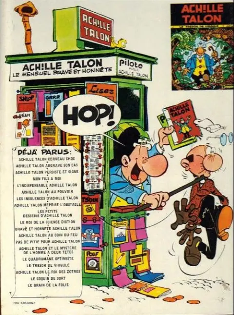 Verso de l'album Achille Talon Tome 5 L'indispensable Achille Talon