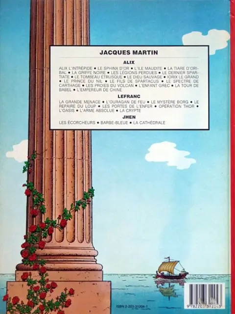 Verso de l'album Alix Tome 7 Le Dernier Spartiate
