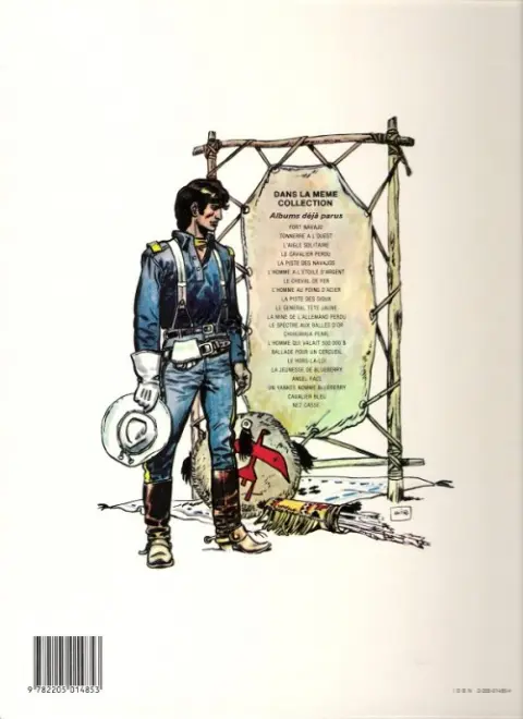 Verso de l'album La Jeunesse de Blueberry Tome 2 Un yankee nommé Blueberry
