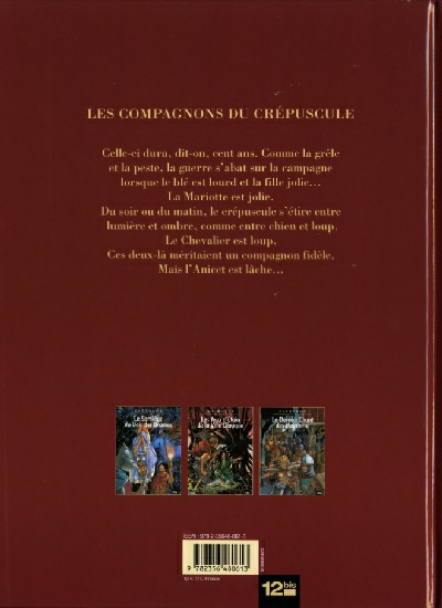 Verso de l'album Les Compagnons du crépuscule Tome 2 Les Yeux d'Étain de la Ville Glauque