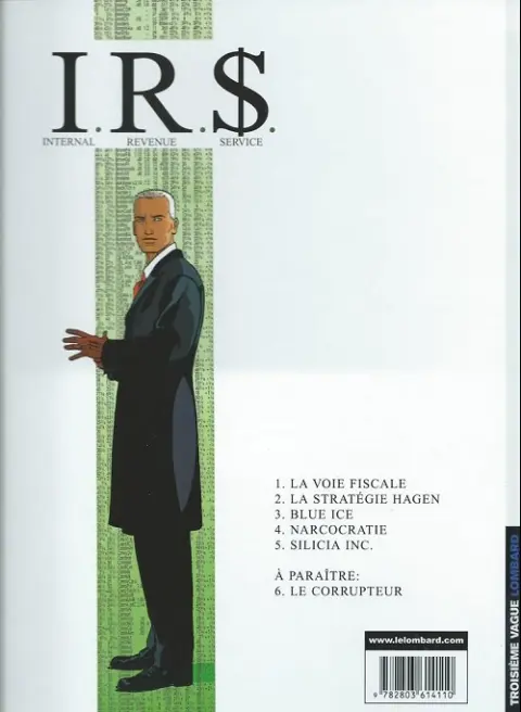 Verso de l'album I.R.$. Tome 2 La stratégie Hagen