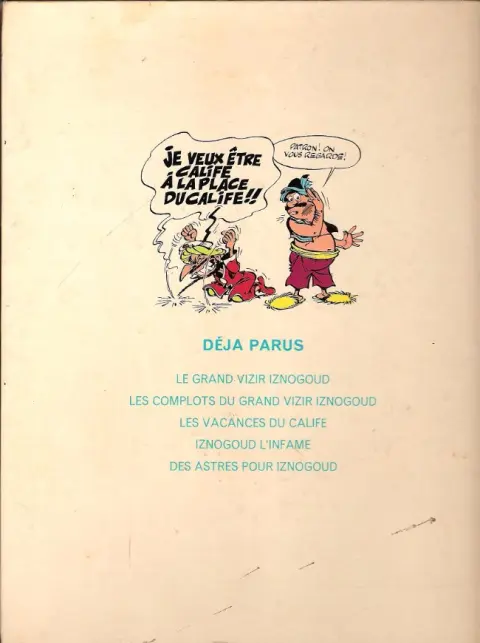 Verso de l'album Iznogoud Tome 6 Iznogoud et l'ordinateur magique