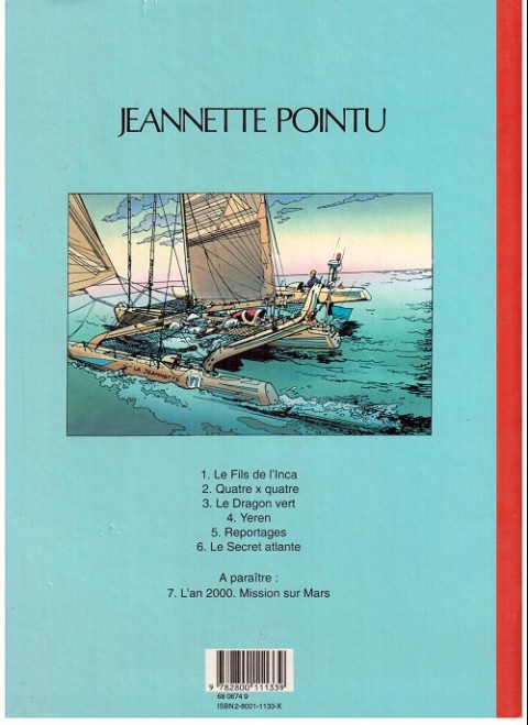 Verso de l'album Jeannette Pointu Tome 1 Le fils de l'inca