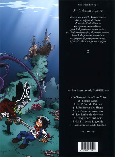 Verso de l'album Marine Tome 8 La princesse engloutie