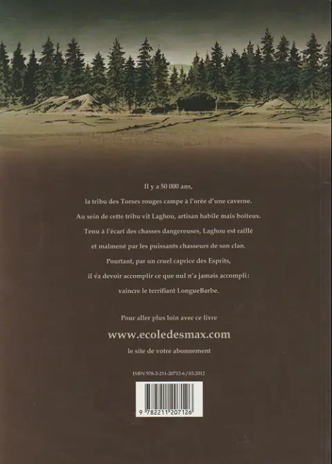 Verso de l'album Neandertal Tome 1 Le cristal de chasse