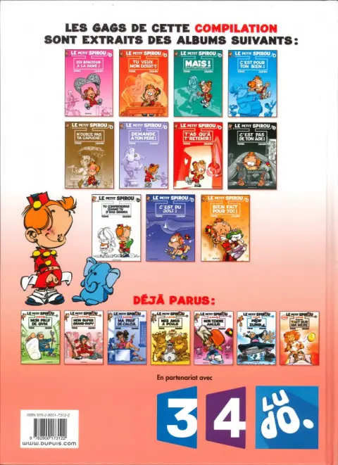 Verso de l'album Le Petit Spirou présente... Tome 2 Mon super Grand-Papy