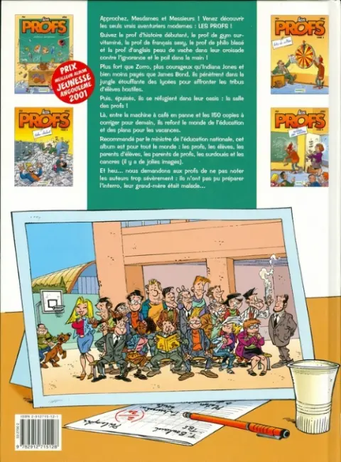 Verso de l'album Les Profs Tome 1 Interro surprise