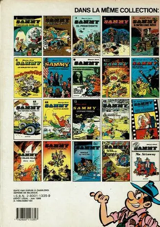 Verso de l'album Sammy Tome 7 Les gorilles au pensionnat