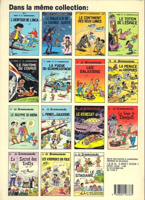 Verso de l'album Le Scrameustache Tome 1 L'héritier de l'Inca