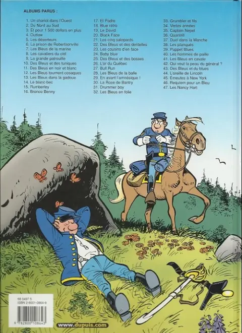 Verso de l'album Les Tuniques Bleues Tome 7 Les bleus de la marine