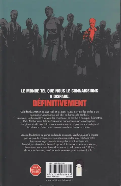 Verso de l'album Walking Dead Tome 5 Monstrueux