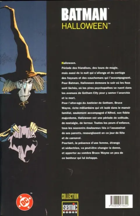 Verso de l'album Batman : Halloween Tome 1