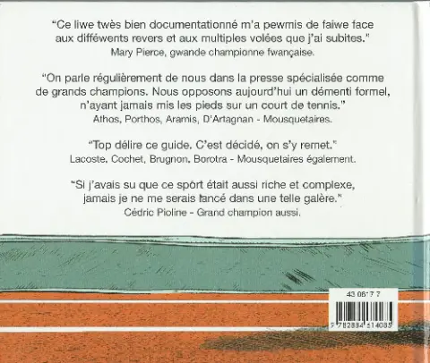 Verso de l'album de A à Z Le Tennis illustré de A à Z