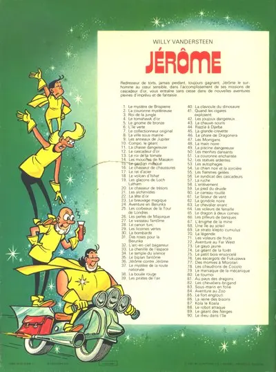Verso de l'album Jérôme Tome 90 Le Dieu dans l'île